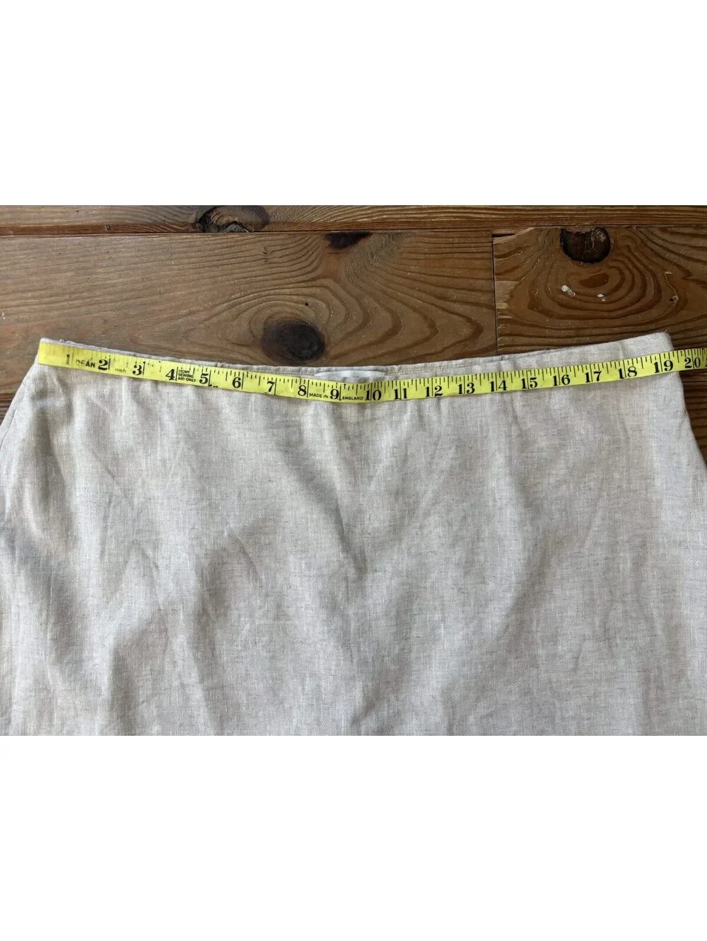 Abercrombie & Fitch Scarlett Mini Skort XL Beige Linen Blend High Rise